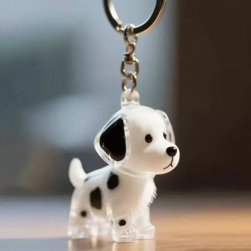 Clear Pet Hair Memorial Capsule DIY Dog Fur Keepsake Pendant for Keychain Puppy Hair Storage Container for Pet Lovers Gift